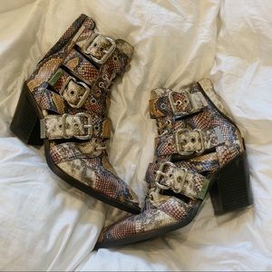 Jeffrey Campbell Snakeskin Boots